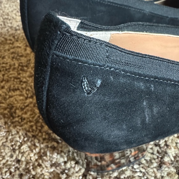 Vionic Natalie black suede pumps with tortoise block heel Size 8 - Picture 7 of 13